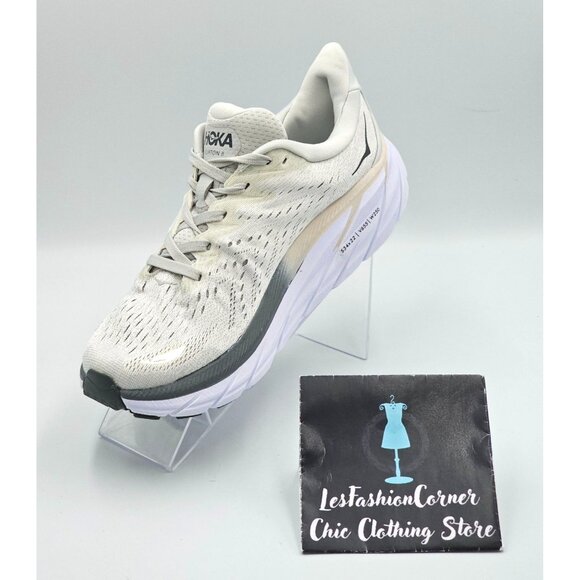 Hoka One One Men's Gray White Mesh Clifton 8 Running Shoes Size 7D 2841 - Picture 16 of 16